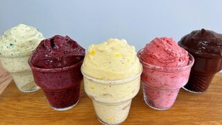 Glace sans sucre ! Pas de crème / pas de lait ! Seulement 2 ingrédients ! En 1 minute !