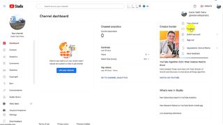 How To Direct Link Open Youtube Studio To Youtube.com Website
