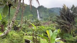 Waterfall in the village