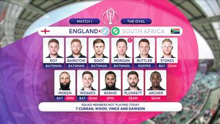 Match No 1 CWC 2019
