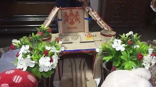 Marble run race & Two stage bench groove & マーブルラン】小さな大工さん キュボロ