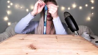 MOST POPULAR FOOD FOR ASMR *BLUE FOOD* SHEET JELLY, BUTTERFLY TEA, ROPE JELLY, ROCK CANDY MUKBANG 먹방