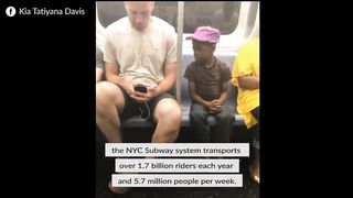 Heartwarming Moment Captured On Busy NYC Subway