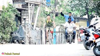Throwing Water Balloons From Bike | Part 3 | Prakash Peswani Prank |