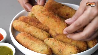 Crispy Chicken Bread Roll _ Delicious Chicken Snacks _ Chicken Roll Recipe _ N'Oven Foods