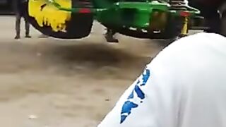delivery of harvester machines for sugarcane land