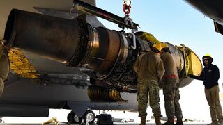 Fighter Wing Jet Propulsion Specialist Displays Most Popular Engine Replacement Skills