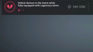 Quest Mission:- Defeat Event Boss While Fully Equipped with Legionery Items