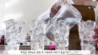 고소한 흑임자라떼----_ 카페 브이로그 _ 카페알바 _ 음료제조