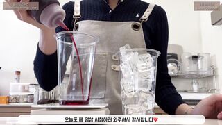 상큼한 음료 파티---- _ 카페 브이로그 _ 카페알바 _ 음료제조