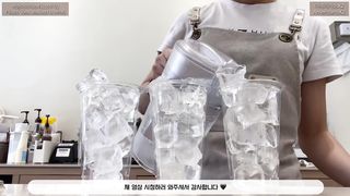 시원한 아이스크림라떼로 여름나기---- _ 카페 브이로그 _ 음료제조 _ 카페알바