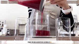 시원한 주스 마시기 좋은 날---- _ 카페 브이로그 _ 카페알바 _ 음료제조