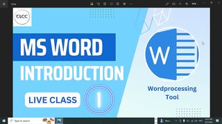 MS Word Introduction - Class Tutorial-1