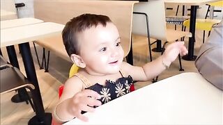 Cute baby gril smiles 3