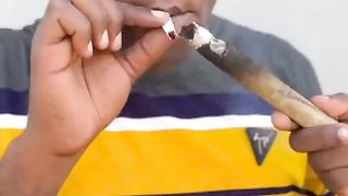 Police and the marijuana Man