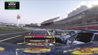 The big one strikes on a late-race restart at Charlotte