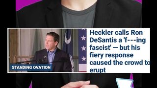 Governor Ron DeSantis Engages in Verbal Exchange with Heckler During Speech ||  @news41news