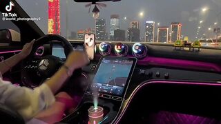 Beautiful car driv