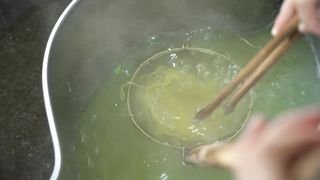 Chicken cooked with herbs, shrimp cakes, duck noodles, chicken rice