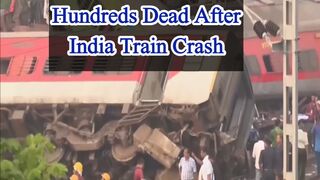 Hundreds died after a train crash in India