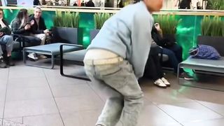 The slide for her reaction