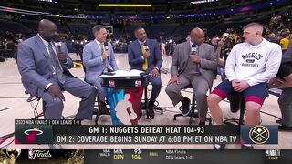 Nikola Jokić Talks Nuggets Game 1 Win w_ Shaq & Chuck - 2023 NBA Finals