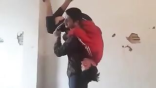 Boys funny fight