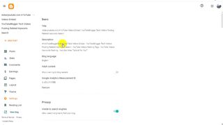 How To Change Blogger Website Description Meta Data Using HTML Template Editing