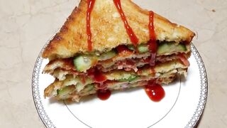 Sandwich Recipe | sandwich recipe without chicken | Bread Breakfast Recipe