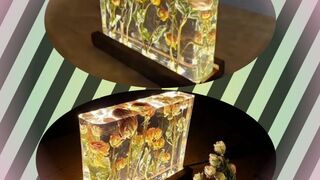 beautiful night lamp resin