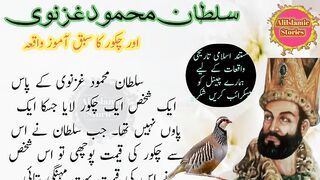 سلطان محمود غزنوی اور چکور کا سبق آموز واقعہ