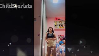 Little girl and many dances