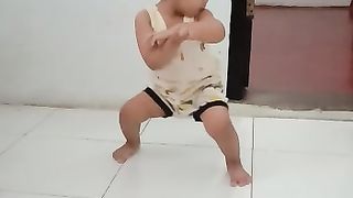 cute dancing child