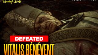 Amicia Defeated Vitalis Bénévent Boss -  A Plague Tale Innocence - Gameplay