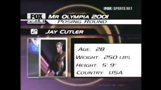 Jay cutler at the Mr.olympia 2001