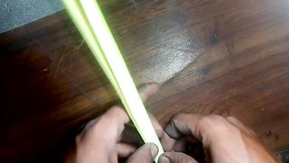Make a long beutiful decorated vase waith date leave || from Aj crafting ideas
