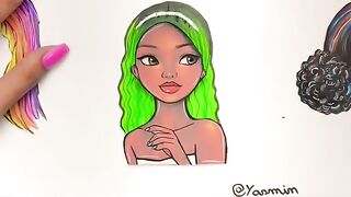 Which hair is your favorite #shorts #hair #art #drawing #artist