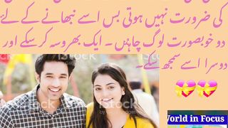 Kisi Bhi Rishtey Ko Nibhaney Keliye.#world in focus #Syedali