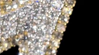 Real Gold & Diamond Lighting Bolt Pendant
