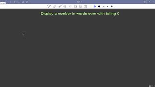 Student Challenge Display Number in Words in Java