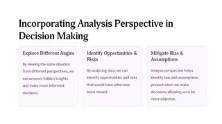 The Power of Analysis Perspective
