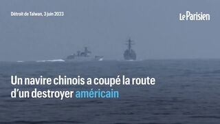 Taïwan : un navire chinois coupe « dangereusement » la route à un destroyer américain