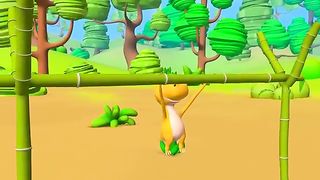 Funny Dinosaurs and Elephant Rescue Stegosaurus | Funny Dinosaurs Animal Videos 3D Cartoons