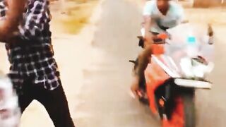 to save a friend an accident।।দূর্ঘটনার হাত থেকে বন্ধুকে বাঁচাতে
