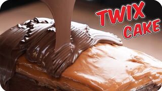 Giant Twix Bar Slice | Twix Cake Recipe