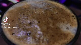 Drink coffee with arabic music