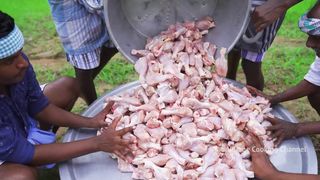 500 CHICKEN LEGS COOKING & EATING | Crispy Fried Chicken legs | Chicken Peri Peri | Chicken Recipe