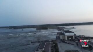 Dam destroyed in Russian occupied Ukraine