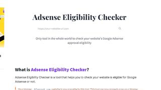 How To Adsense Eligibility Checker For My Blogger Website