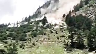 OMG | Land slide destruction | bridge destroyed ???????? ????#shorts